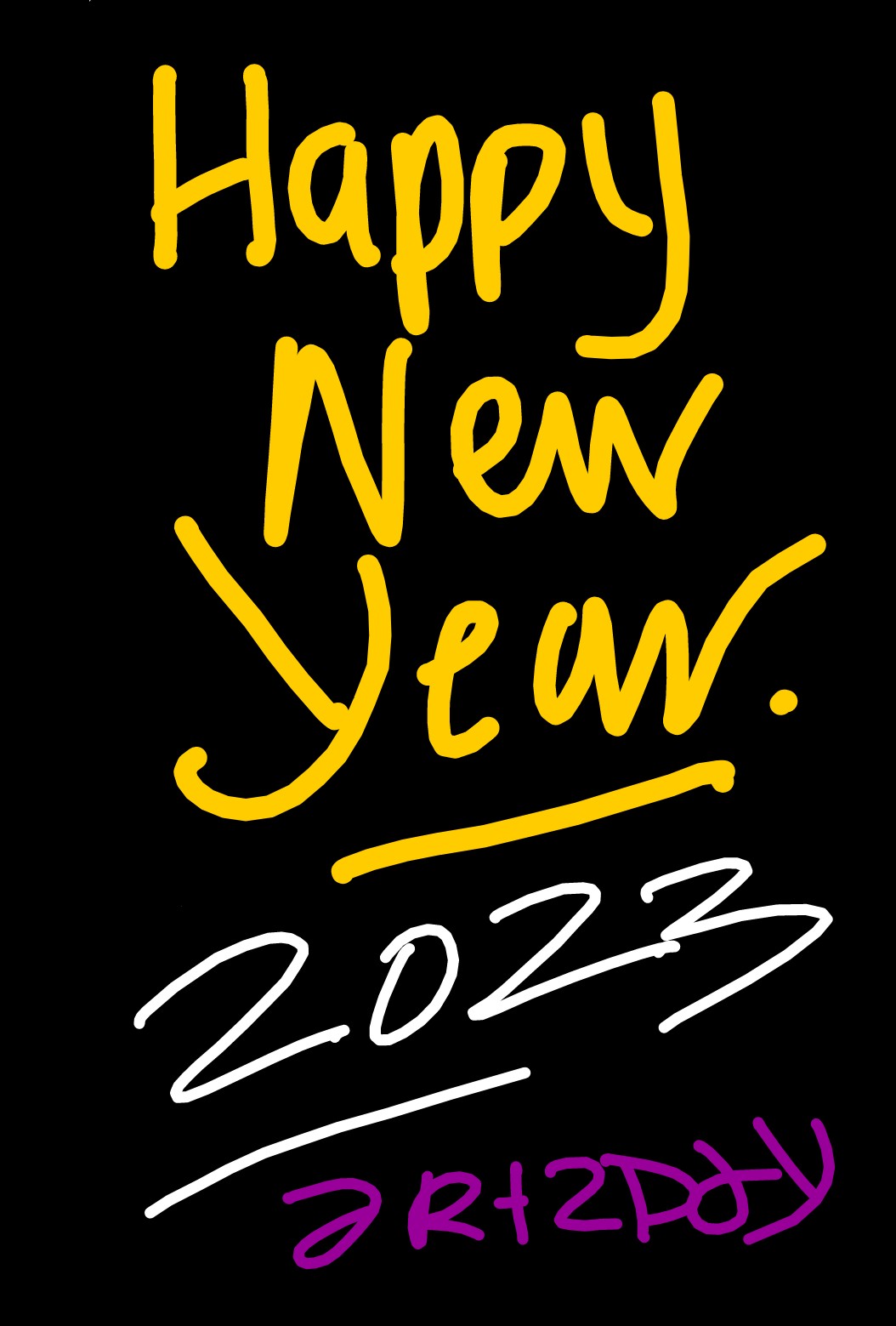 happy new year black bkg