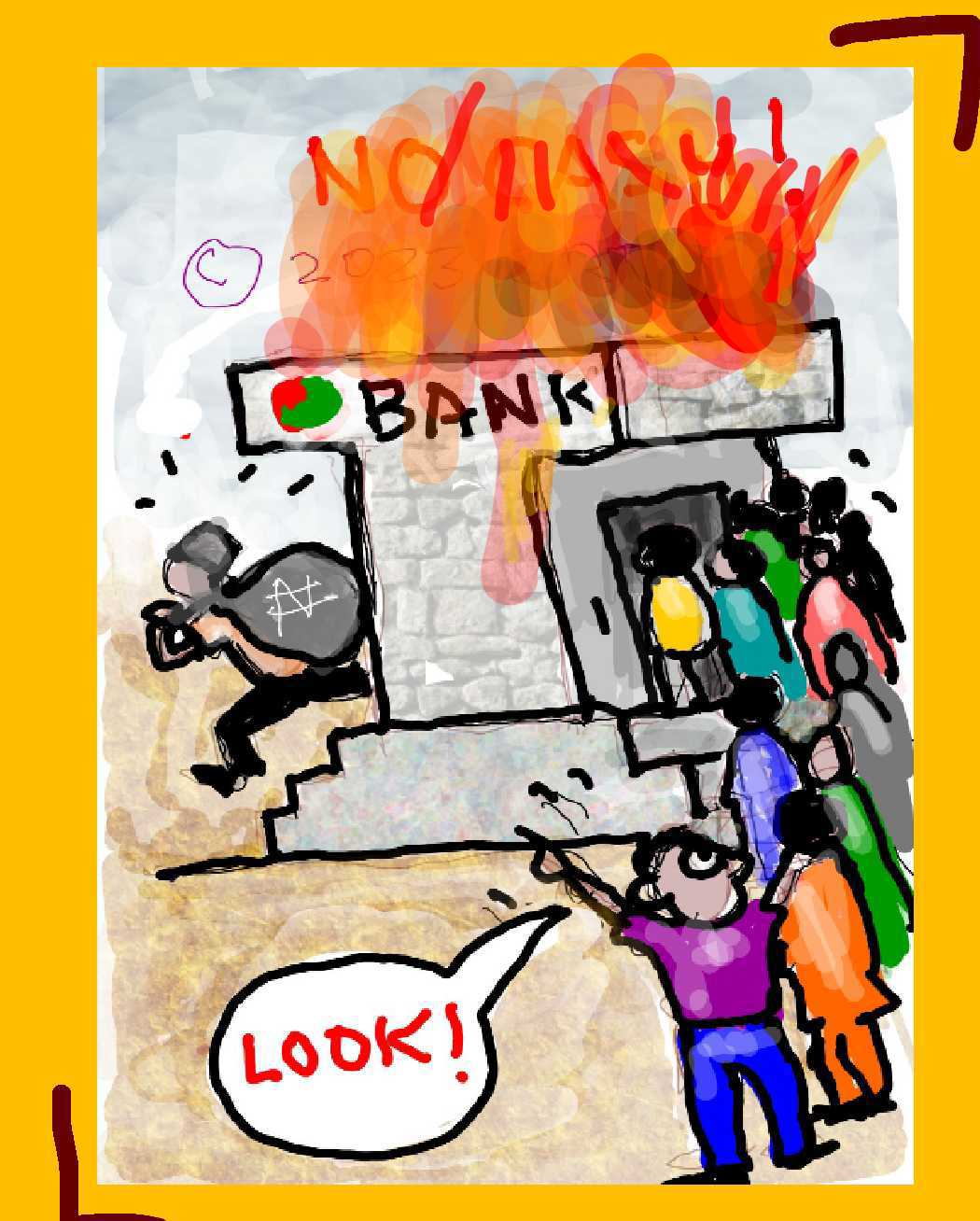 bank fire